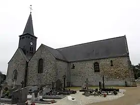 Flanc nord de l'église.