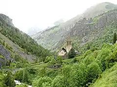 Le site de l'église Saint-Dalmas.