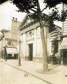 Photographie d'Eugène Atget, 1903. La statue de Jeanne d'Arc a été par la suite déplacée.