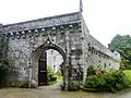 Saint-Évarzec : le manoir du Moustoir, mur extérieur