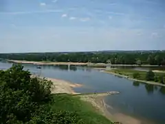 La Loire, du haut du promontoire de Saint-Florent.