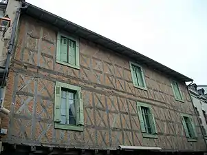 Maison à colombages.