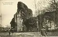 Abbaye de Bon-Repos : les ruines de la chapelle (carte postale, début XXe siècle).