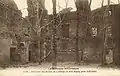 L'abbaye de Bon-Repos en ruines : vue intérieure (carte postale, vers 1920).