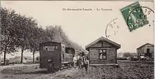 Une rame en gare de Saint-Germain-Laxis