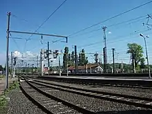 Voies au sud de la gare de Saint-Germain-des-Fossés