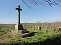 Croix de chemin avec vue sur Mouly.