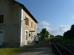 Les voies en direction de Périgueux.