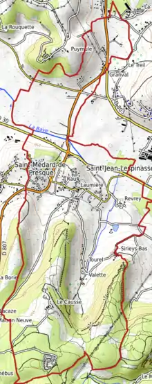 Carte topographique