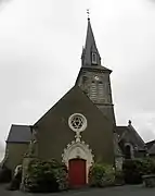 Façade principale de l'église.