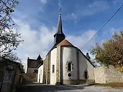 Le chevet de l'église.