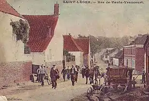 Carte postale du village avant 1914.