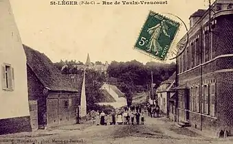 Carte postale du village avant 1914.