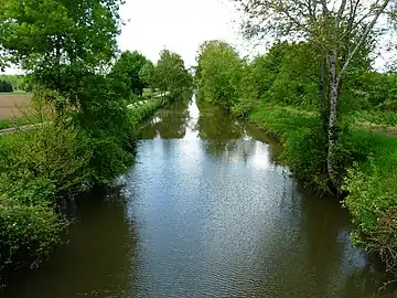 Le canal de la Filolie au nord de Bénévent.