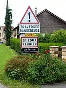 Entrée du village en venant de Guincourt.