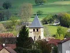 Le clocher de l'église Saint-Médard.