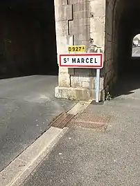 Le panneau d'entrée d'agglomération en 2017.