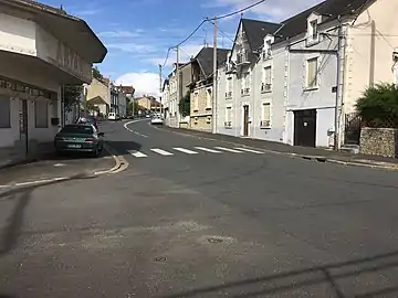 La rue Président Fruchon en 2017.