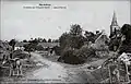 Saint-Marcel (Morbihan) : le bourg au début du XXe siècle (carte postale).