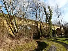 Le pont d'Excideuil sur la Loue.