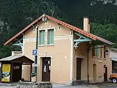 Ancienne gare du tramway de la Vésubie.