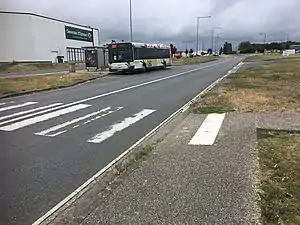 L'arrêt de bus « Cap Sud » du réseau Horizon, en 2018.