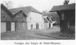 Vestiges des Forges au XXe siècle.