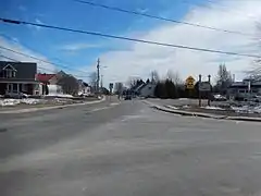 Intersection des rues Principale et des Érables à Saint-Norbert.