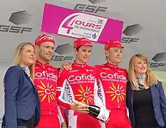 L'équipe Cofidis, élue la plus combative.