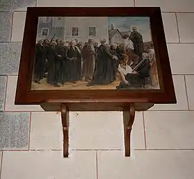 Les 14 martyrs de la révolution montant à l'échafaud.