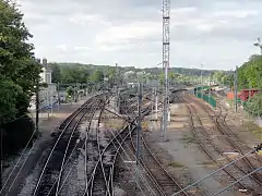 Vue d'ensemble de la gare.