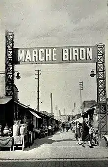 Le marché Biron, autrefois