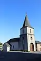 Le clocher de l'église reconstruit au XIXe siècle.