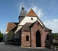 L'église vue de l'ouest.