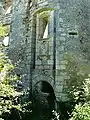 L'emplacement de l'ancien pont-levis de Haut-Bruzac