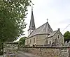 Cimetière et ruelle autour de l’église Saint-Pierre de Beho