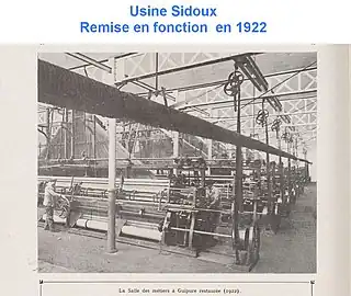 L'usine reconstruite en 1922.