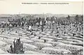 Vue du cimetière militaire allemand vers 1919.