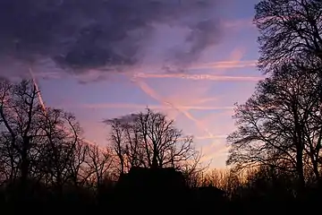 Ciel d'hiver au-dessus des Champs-Élysées.