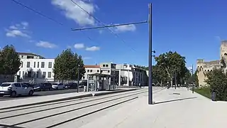 La station-terminus Saint-Roch - Université des Métiers.