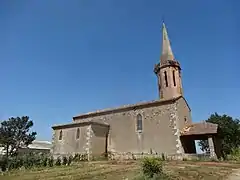 L'église de Lucvielle.