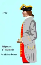 régiment de Saint-Simon de 1720 à 1734