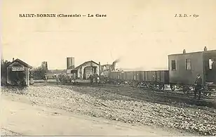 La gare de Saint-Sornin.