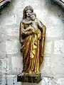 Vierge à l'Enfant dorée.