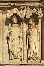 L'archevêque saint Thibault de Vienne et la mère de saint Thibault l'ermite.