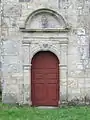 Chapelle Notre-Dame de Trévarn : porte du transept méridional.