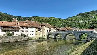 Le pont Saint-Jean sur le Doubs.