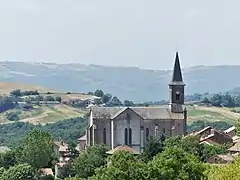 L'église de Melvieu.