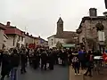 Saint-Vincent Tournante 2018 à Prissé (Appellation Saint-Véran), vers l'église.