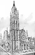 La 3e église, en 1889.
